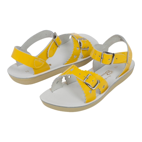 Salt Water Salt-Water Sweetheart sandals shiny yellow  