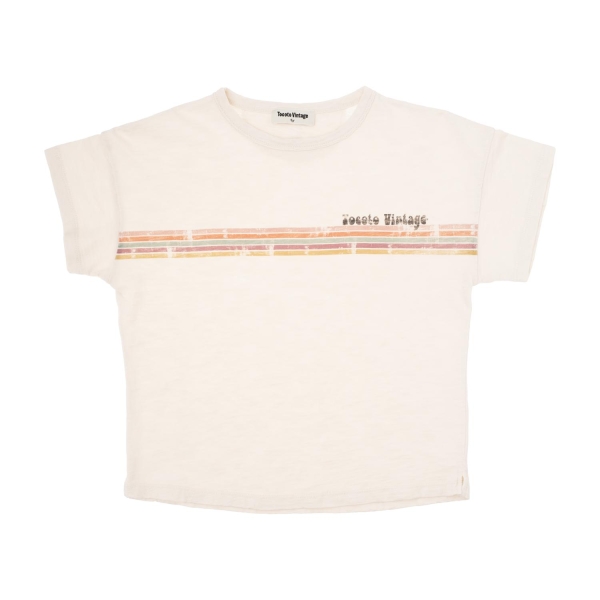 Tocoto Vintage Lines tee off white S51623 