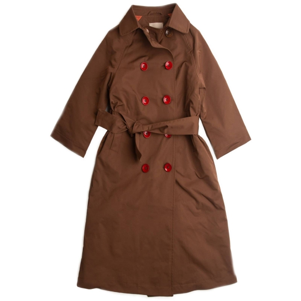 Longlivethequeen Trench coat with buttons brown 23221-252 