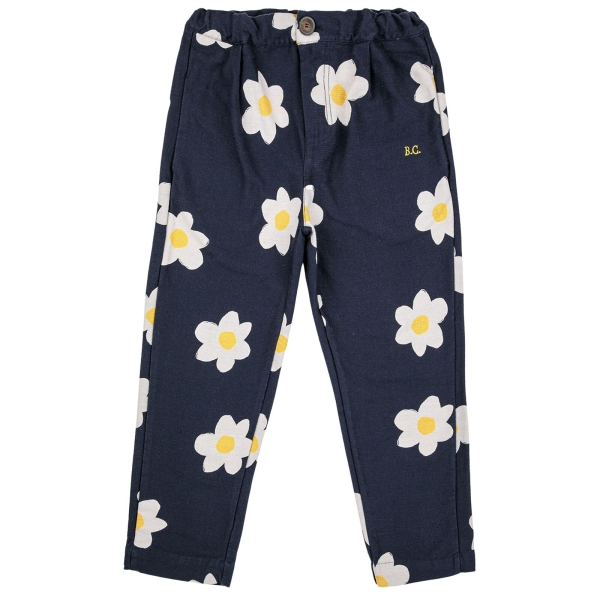 Bobo Choses Big flower all over baggy pants navy 223AC080 