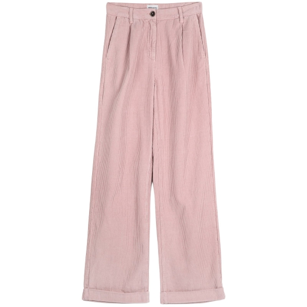 Bobo Choses Pleated corduroy adult pants pink 223AD044 