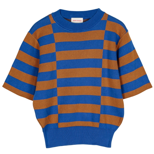 Bobo Choses Striped 3/4 sleeve adult sweater multi 223AD066 