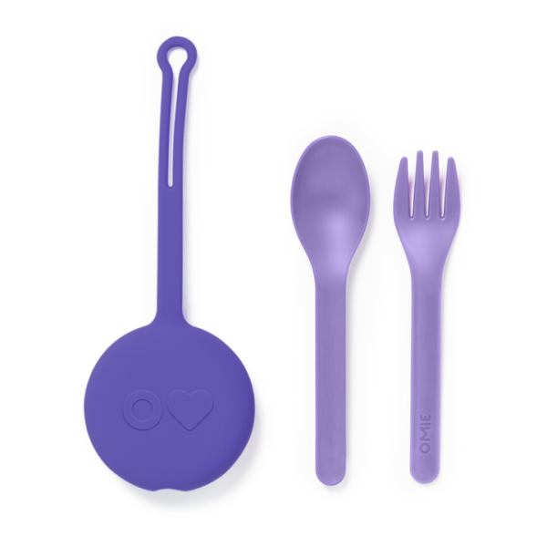 Omie - OMIEPOD pendant - cover with cutlery lilac - ベビー食器 - OMIEPOD-LILAC 