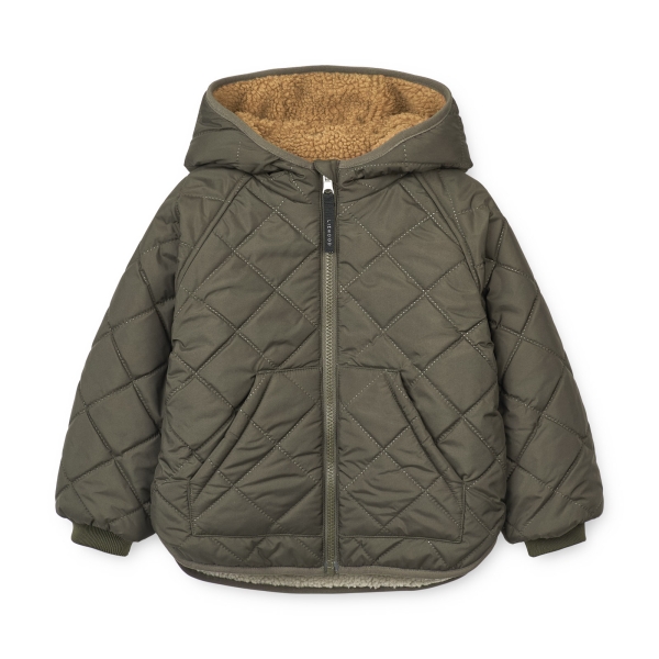 Liewood - Jackson reversible printed jacket army brown mix - Manteaux, vestes et combinaisons - LW17576 