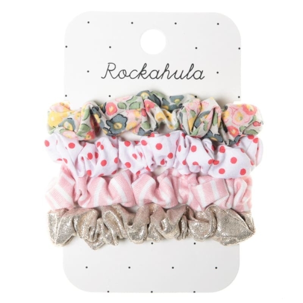 Rockahula Kids Zestaw 4 gumek do włosów scrunchie Secret garden