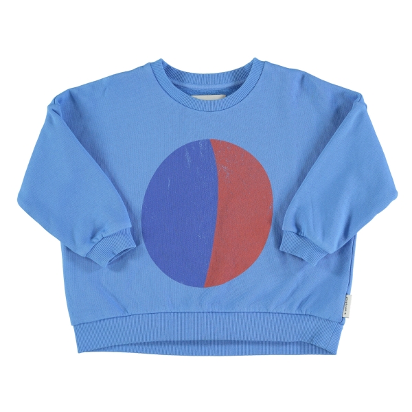 Piupiuchick Multi circle print sweatshirt blue AW23.FLP2301A 