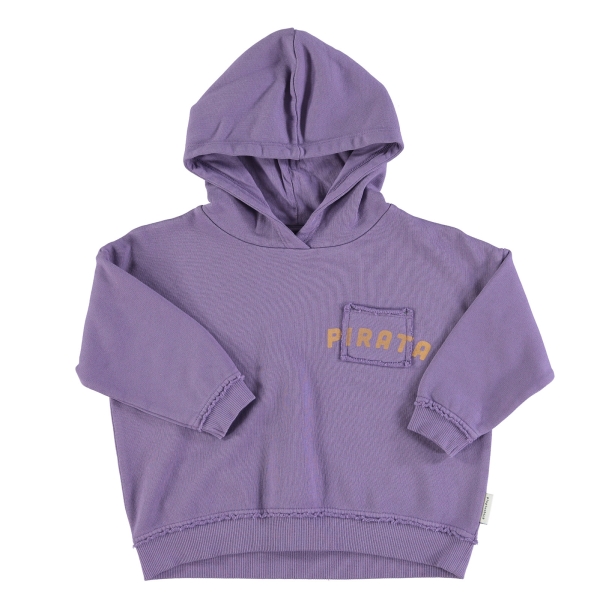 Piupiuchick Pirata print hoodie purple AW23.FLP2303 