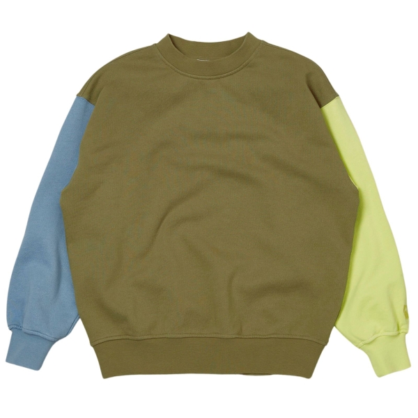 Main Story Bubble sweatshirt colourblock aloe fleece
