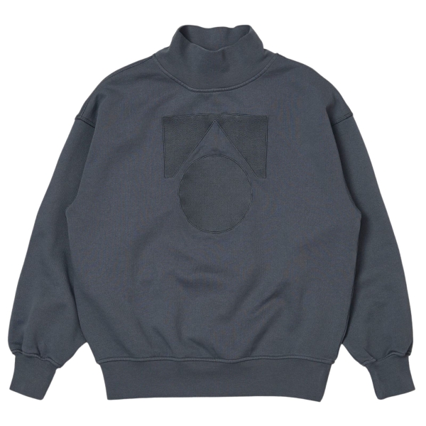 Main Story Funnel turtleneck sweatshirt iron fleece AW23MS186-IRON 