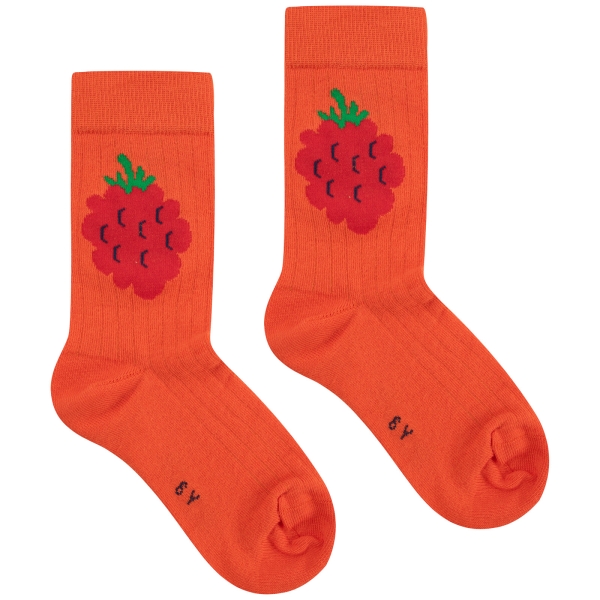 Tiny Cottons Raspberry medium socks summer red AW23-372-J08 