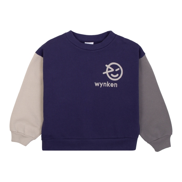 Wynken Panel sweatshirt deepest navy/greys WK15J10-DEEPESTNAVY 