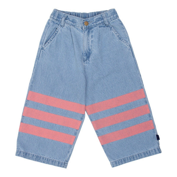 Wynken Spodnie Bande jean plush pink/pale bleach denim
