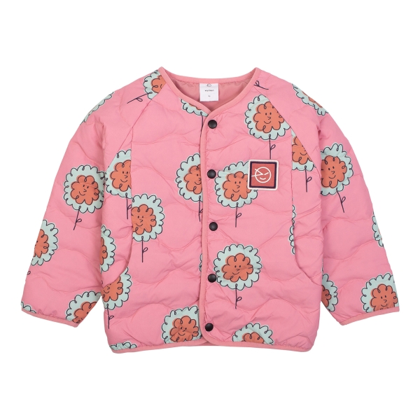 Wynken Daily down jacket soft pink ruffle flowers WK15W116-SOFTPINKRUFFLE 