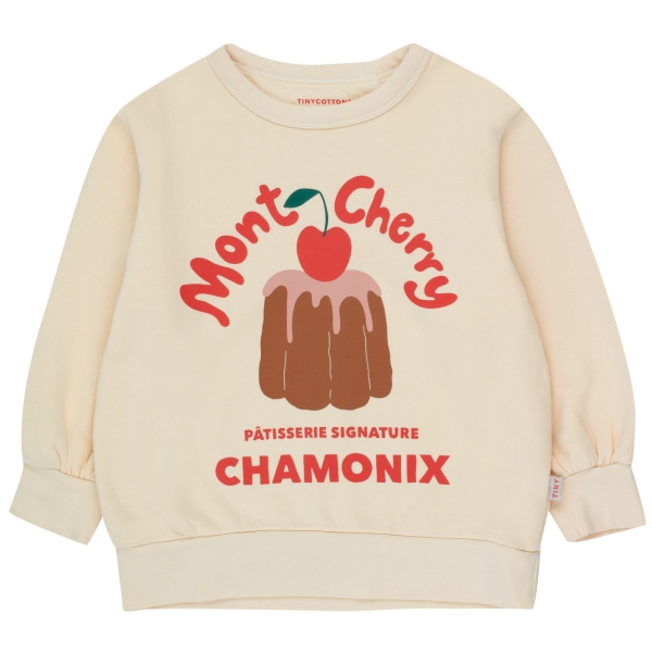 Tiny Cottons Mont cherry sweatshirt light cream AW23-122-103 