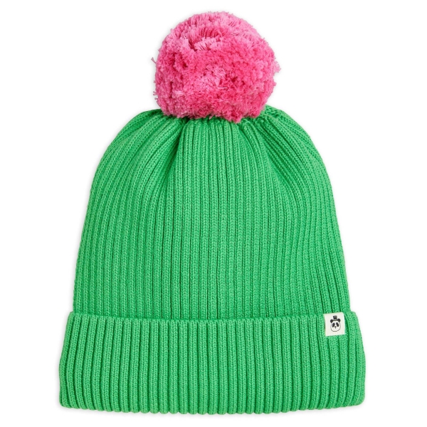 Mini Rodini Pompom hat green 2376511675 