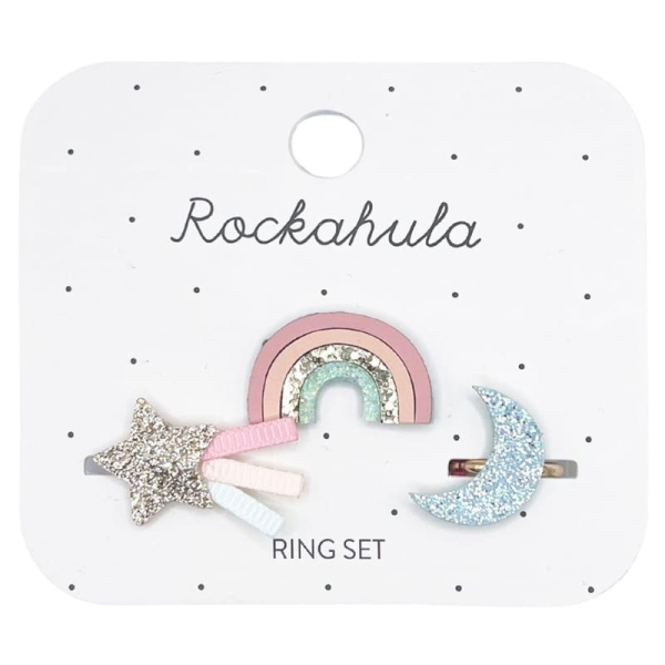 Rockahula Kids Zestaw 3 pierścionków Rainbow ring Y202S