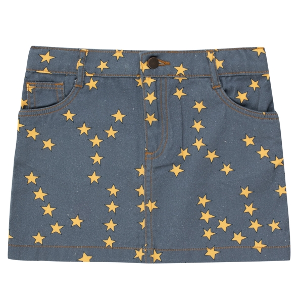 Tiny Cottons Tiny stars skirt light navy AW23-211-K29 