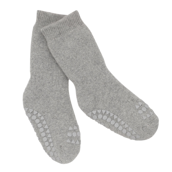 GoBabyGo Non-slip Terry socks grey melange  