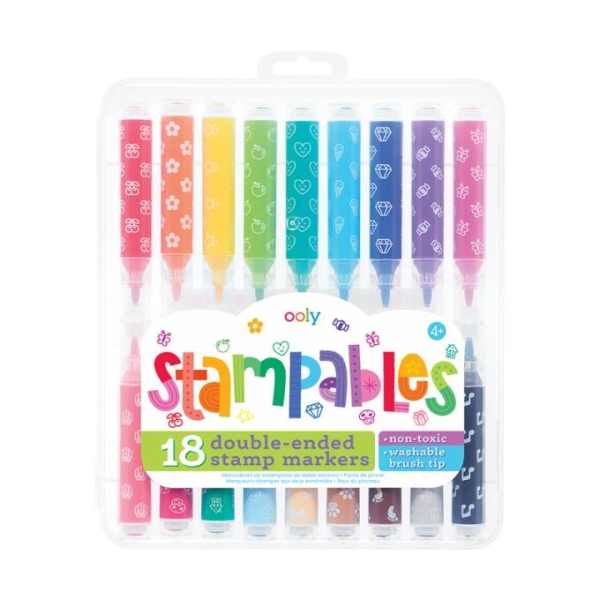 OOLY Flamastry ze stempelkami Stampables 130-104