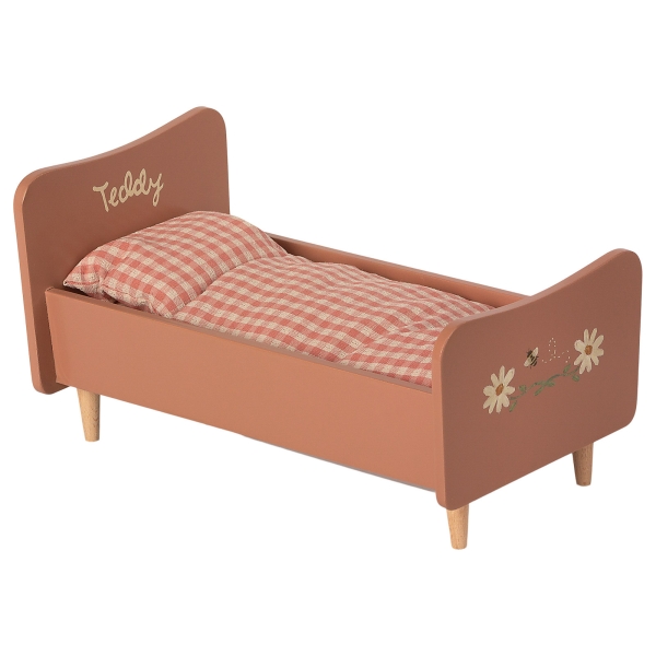 Maileg Wooden bed Teddy mom rose 11-1000-00 