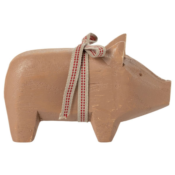 Maileg Christmas decoration ornament Pig small old rose