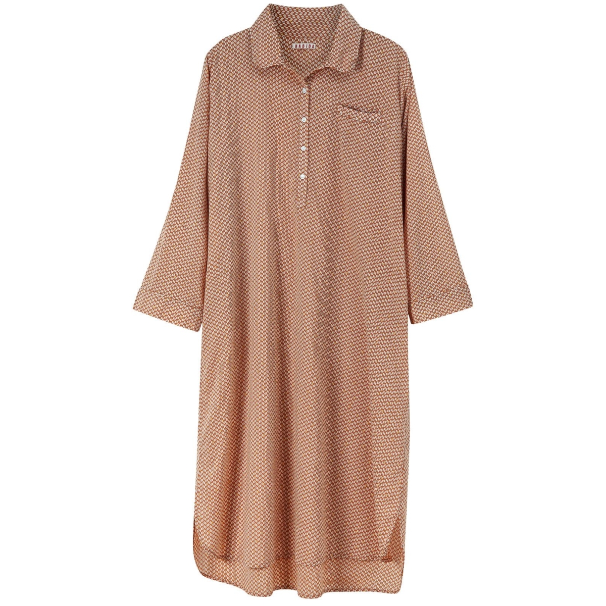 HABIBA Chemise longue Kyoto rouille SH552