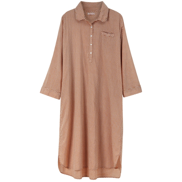 HABIBA Długa koszula Kyoto rust SH552