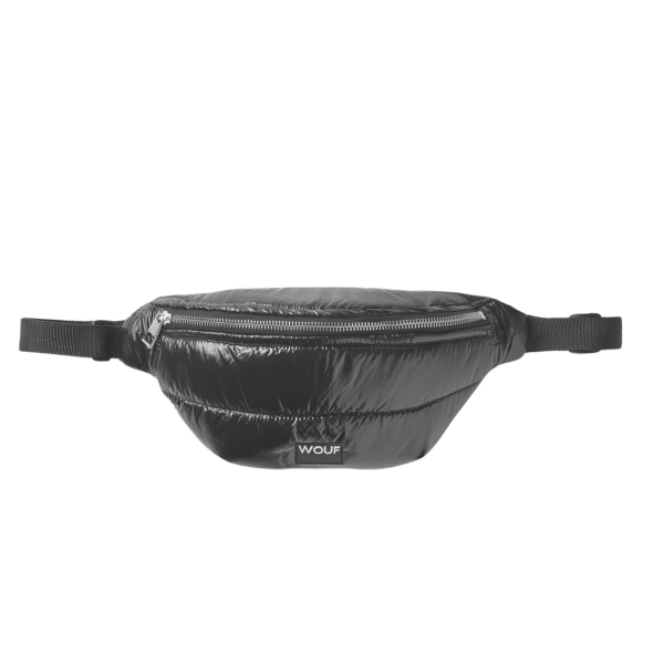 WOUF Black glossy waist bag WWQ230046 