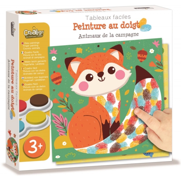 Créa Lign Finger painting Forest animals CRE-CL185 